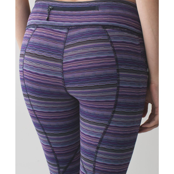 lululemon athletica Pants - Lululemon 6 Women's Wunder Under Pant Full Length Space Dye Plum Yoga Workout